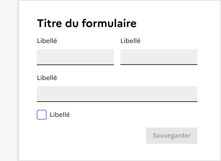 Formulaire avec un bouton désactivé